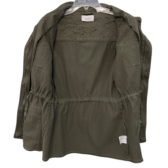 Kersh Army Green Embroidered Utility Jacket XS Military Style - Picture 5 of 11